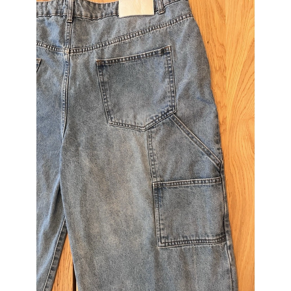 boohooMAN Womens Carpenter Jeans 42 button fly  Plus Super Cute! - Picture 6 of 12